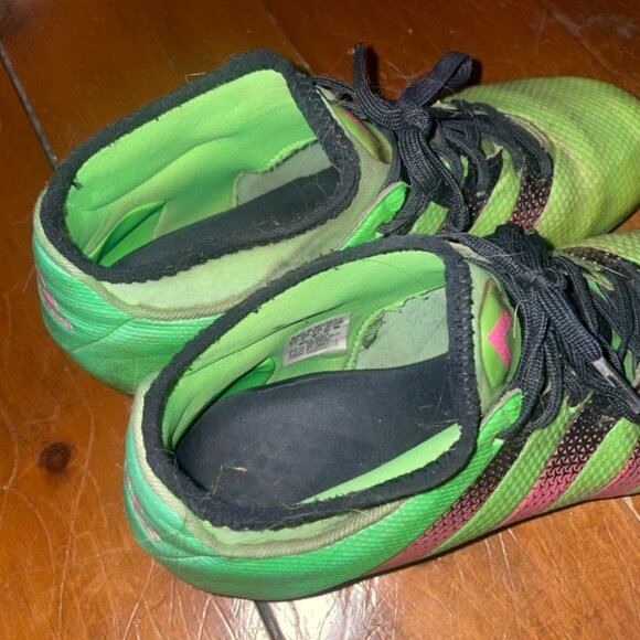 Adidas Mens Rare Ace 16.2 Primemesh FG AQ2552 Lime Green Soccer Cleats 7.5 - Picture 4 of 9